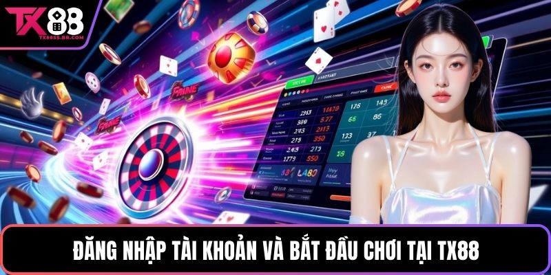 Đăng nhập tài khoản và bắt đầu chơi tại TX88